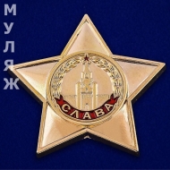 Фрачный Значок Орден Славы 1 степени (муляж)