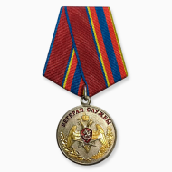 Медаль Росгвардии Ветеран Службы (нового образца)