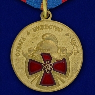 Медаль МЧС Специальные Подразделения ФПС Отвага Мужество Честь