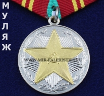 Медаль За Безупречную Службу ВС СССР 2 степени (муляж улучшенного качества)