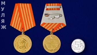 Медаль Жуков 1896-1996 (в футляре)