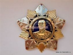 НАГРАДНОЙ ЗНАК АДМИРАЛ КУЗНЕЦОВ (ЦВЕТ ЖЕЛТЫЙ)