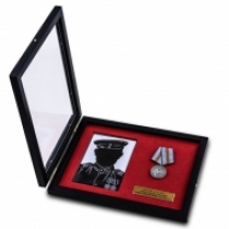 Бессмертный Полк: планшет для фотографии с медалью 75 лет Победы (28,0x22,0х3,0 см)