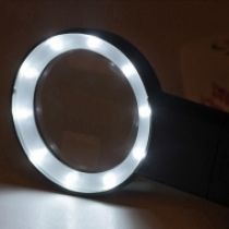 Лупа с 6-кратным увеличением с подсветкой 10 LED