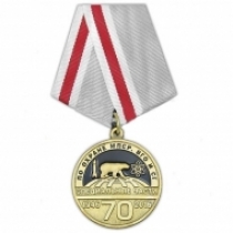 Медаль 70 лет специальным частям по охране МПСР, ВГО и СГ (1946-2016) ВВ МВД России