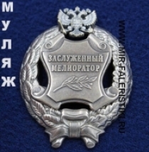 Наградной Знак Заслуженный Мелиоратор РФ (памятный муляж)