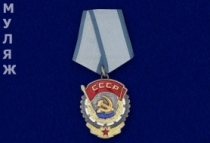 Орден Трудового Красного Знамени СССР на колодке (муляж)