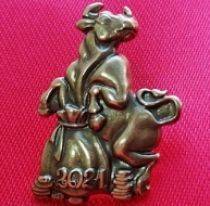 Значок Бык 2021 (Символ Года)