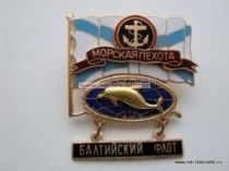 ЗНАК МОРСКАЯ ПЕХОТА БАЛТИЙСКИЙ ФЛОТ ДЕЛЬФИН