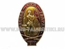 ЗНАК КРАСНАЯ ГВАРДИЯ СРД 1917