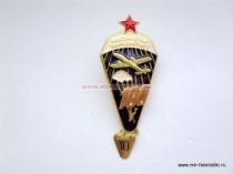 Знак Инструктор Парашютист 100 прыжков (с красной звездой)