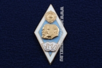 Знак Ромб УМЛ (голубой фон, белый кант)