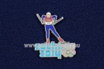 Знак Сочи 2014 Лыжи SOCHI.RU 2014 Олимпиада