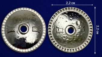 Винтовая закрутка (диаметр 2,2 см) ц. серебро