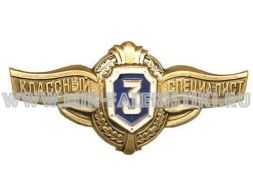 ЗНАК КЛАССНОСТЬ ВС РФ 3 КЛАСС РЯДОВОЙ СОСТАВ