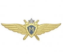 Знак Классность ВВС Мастер (голубой щит, серебряная звезда, мечи) нов/обр