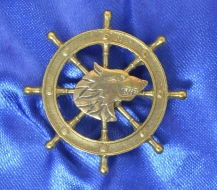 Знак АПЛ Волк (Корабельный штурвал)