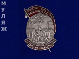 Знак Участнику Восстания на Заводе "Арсенал" 1927г. (муляж)