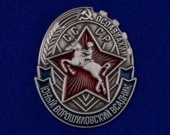 Знак Юный Ворошиловский всадник Осоавиахим СССР